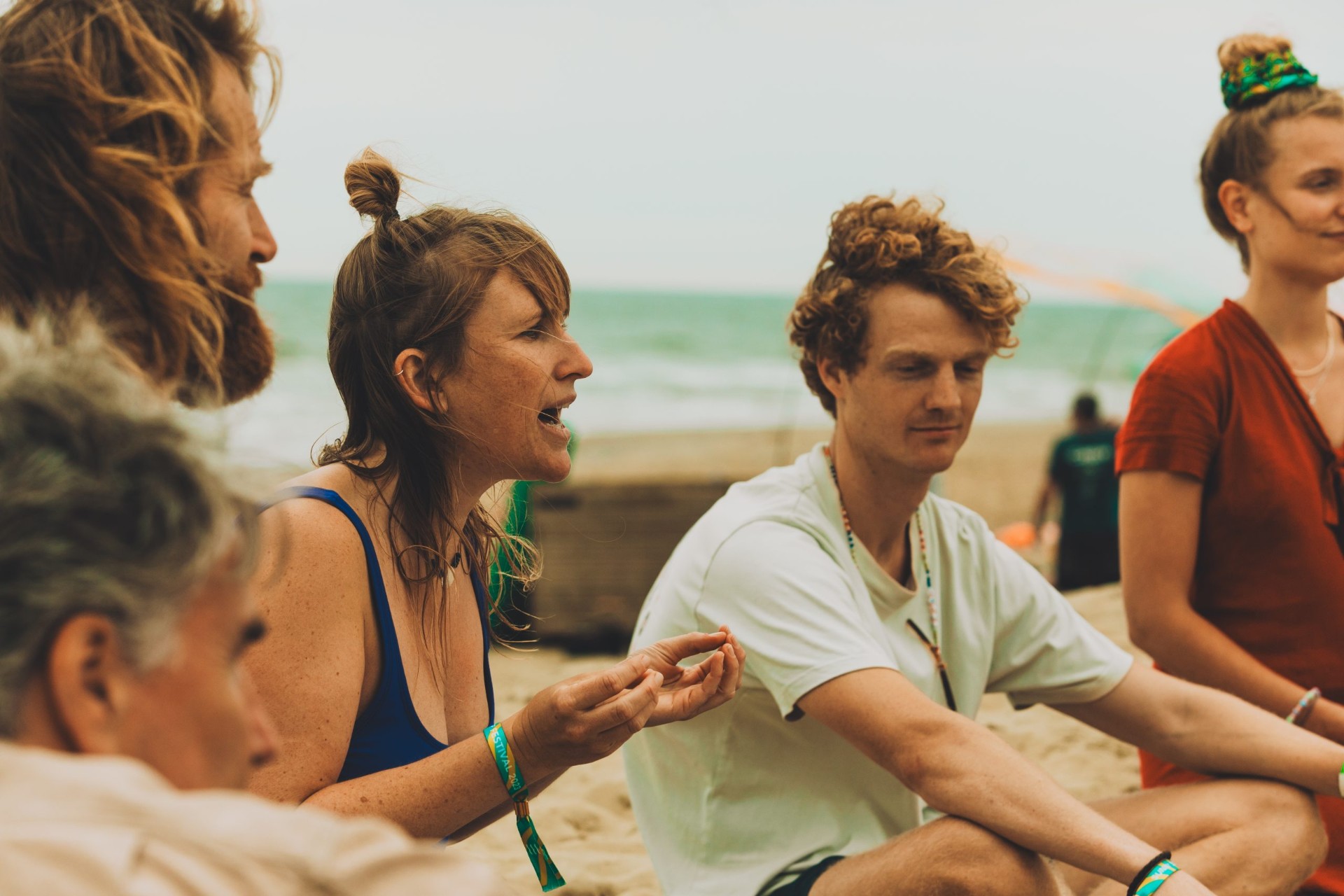 Workshop op het strand